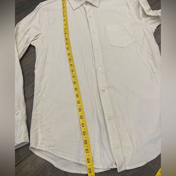 Ben Sherman Cotton/Rayon Blend Off-White Button-Down Men’s Size Medium Fall Soft - Picture 5 of 9